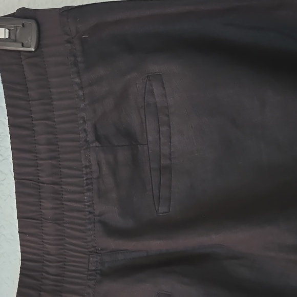ATHLETA Cabo Linen Joggers Drawstring Waist Zipper Pockets Sz 10 Tall - Picture 11 of 15